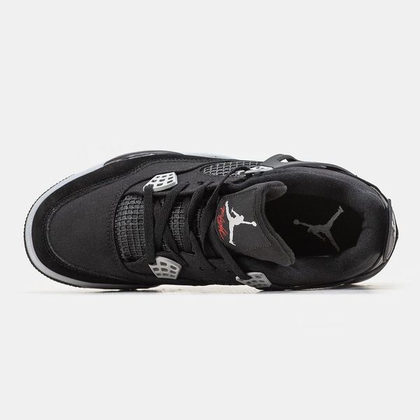 Кросівки Nike Air Jordan 4 Black Canvas 0721_1 фото
