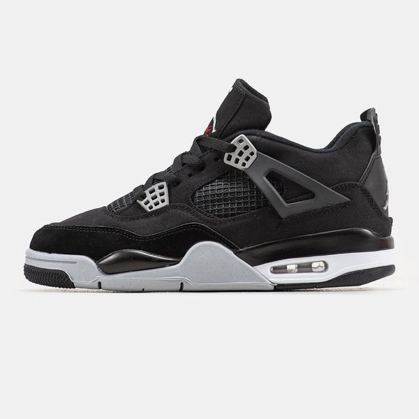 Кросівки Nike Air Jordan 4 Black Canvas 0721_1 фото