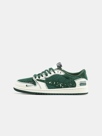 Кросівки Nike Air Jorgan 1 Low x Travis Scott x Gucci x Supreme 2365_1 фото